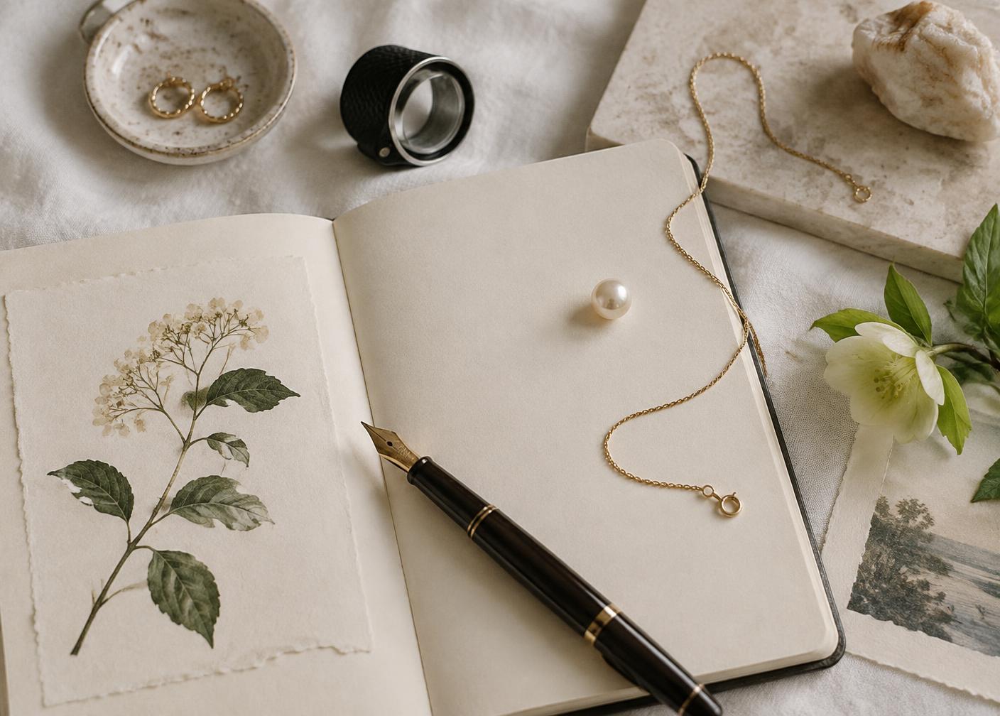 ジュエリーと植物を記録するMaison Culetのジャーナル